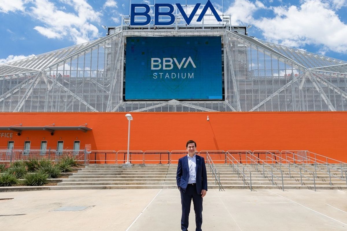Houston stadium rebrands with aspirational new logo to reflect city spirit