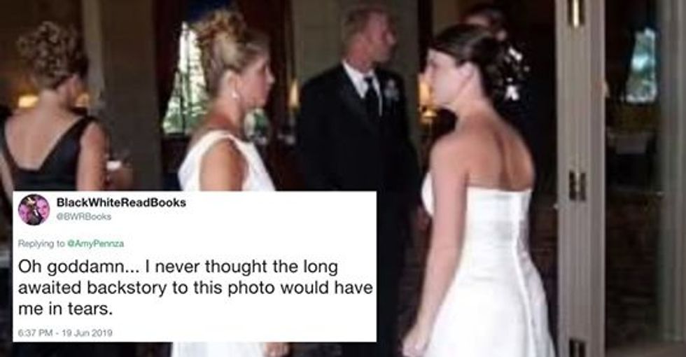 Groom's mom shows up to wedding in bridal dress and the bride has an unexpected response