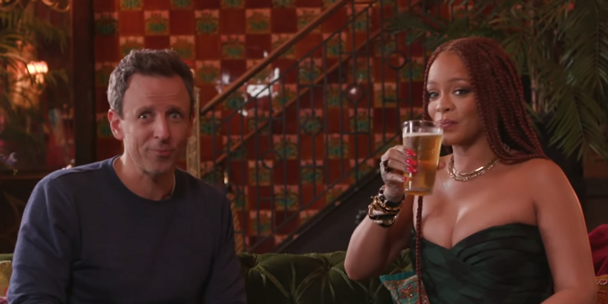 Watch Rihanna Get Day Drunk With Seth Meyers