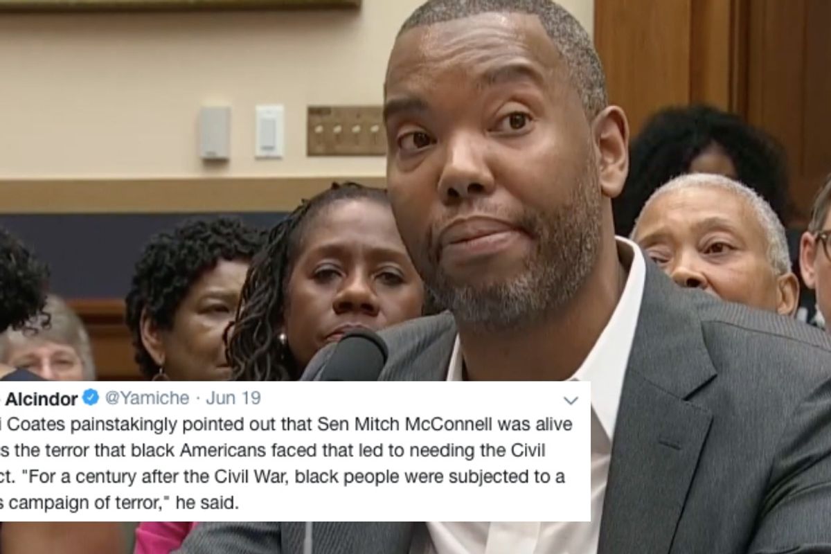 Ta-Nehisi Coates gave a masterful rebuttal to Mitch McConnell's anti-reparations rant.
