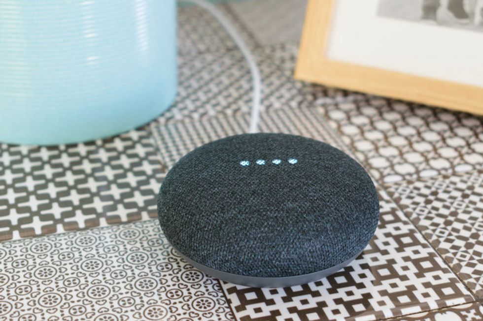 Smart home devices now make use of fabric coverings, including this Google Home Mini, pictured here