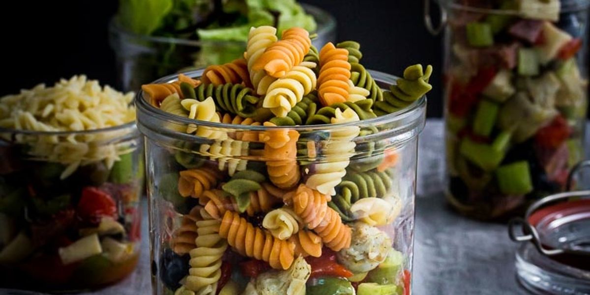 Summer Antipasto Salad in a Jar My Recipe Magic