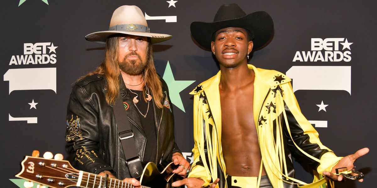 Lil Nas X and Billy Ray Cyrus Ride Horses at the BET Awards