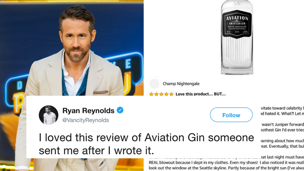 Ryan Reynolds Just Wrote The Most Ridiculously Epic Amazon Review For His Own Gin Company
