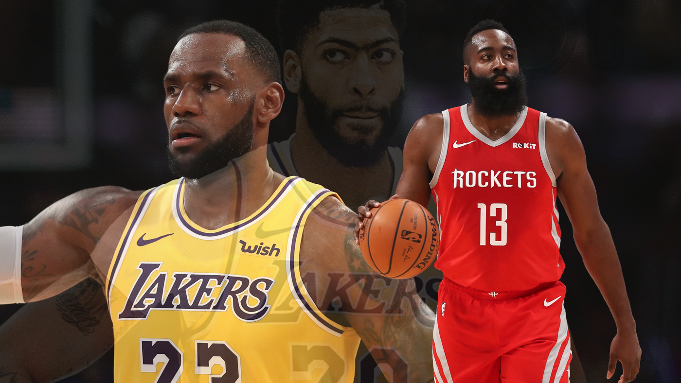 Rockets James Harden, Lakers LeBron James, Anthony Davis