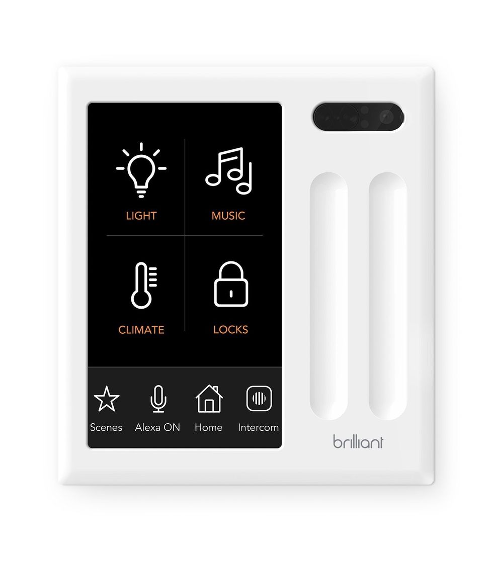 People can coordinate the paint on their walls to smart switches, like the Brilliant smart home controller