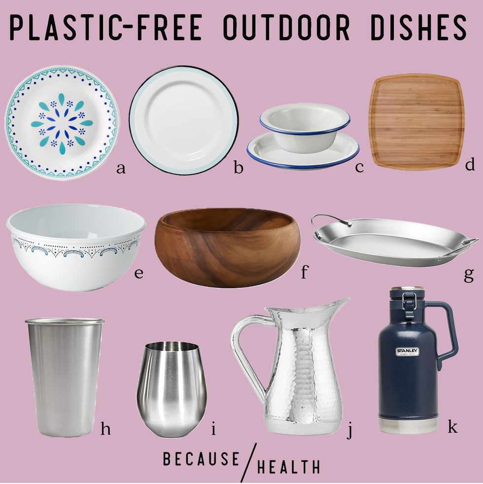Plastic Free And Melamine Free Reusable Outdoor Tableware