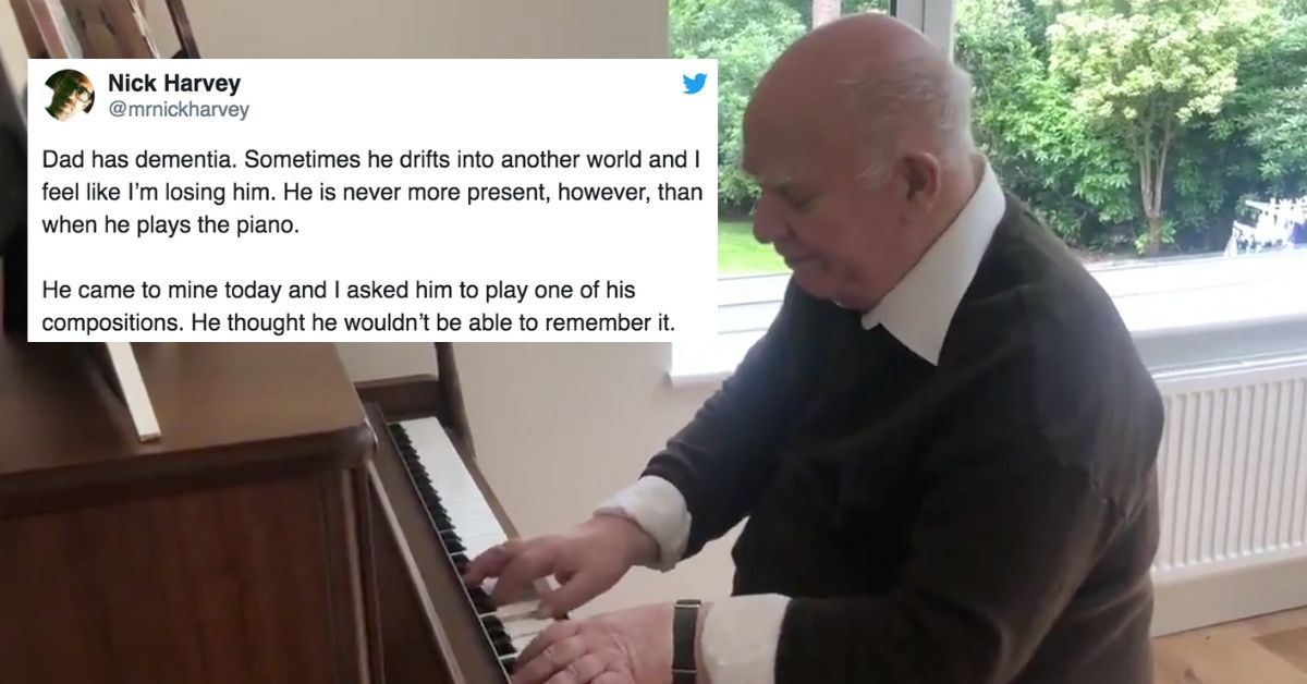 Man With Dementia Surprises His Son By Remembering A Beautiful Piano Piece He Composed Decades Earlier