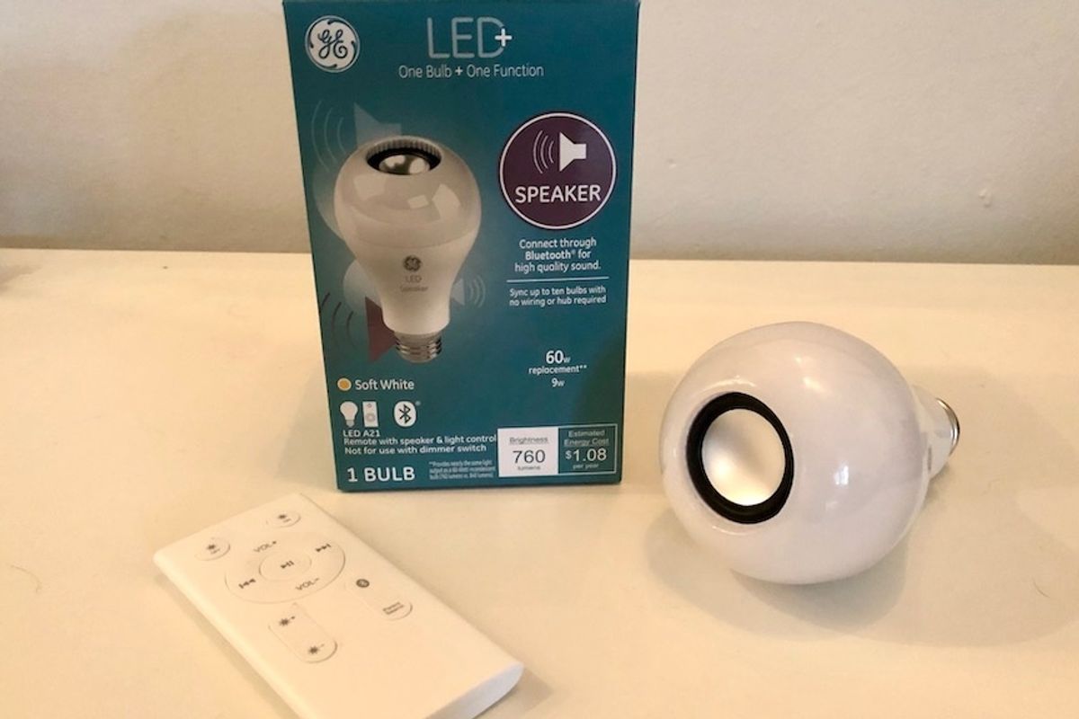 How to play music from your GE LED+ Bluetooth Speaker Bulb