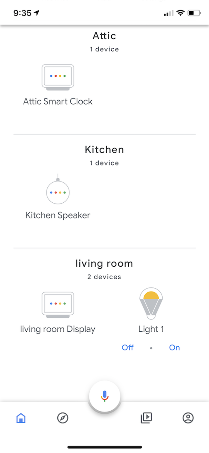 Connecting lights best sale to google home