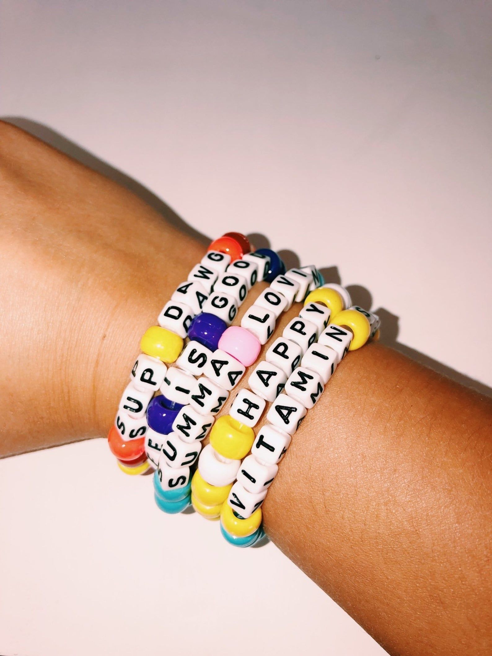 Cute bracelet clearance words