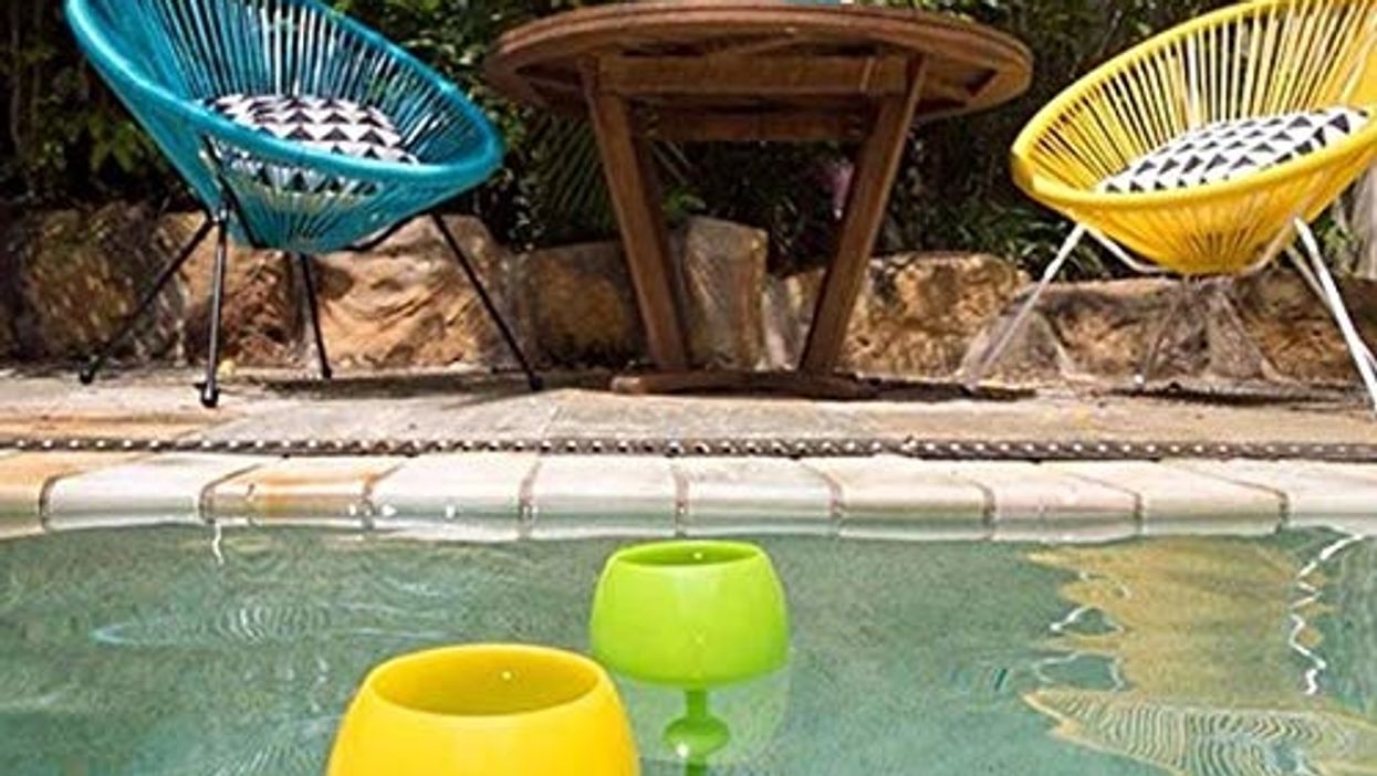 These floating wine glasses are a summer essential for wine lovers