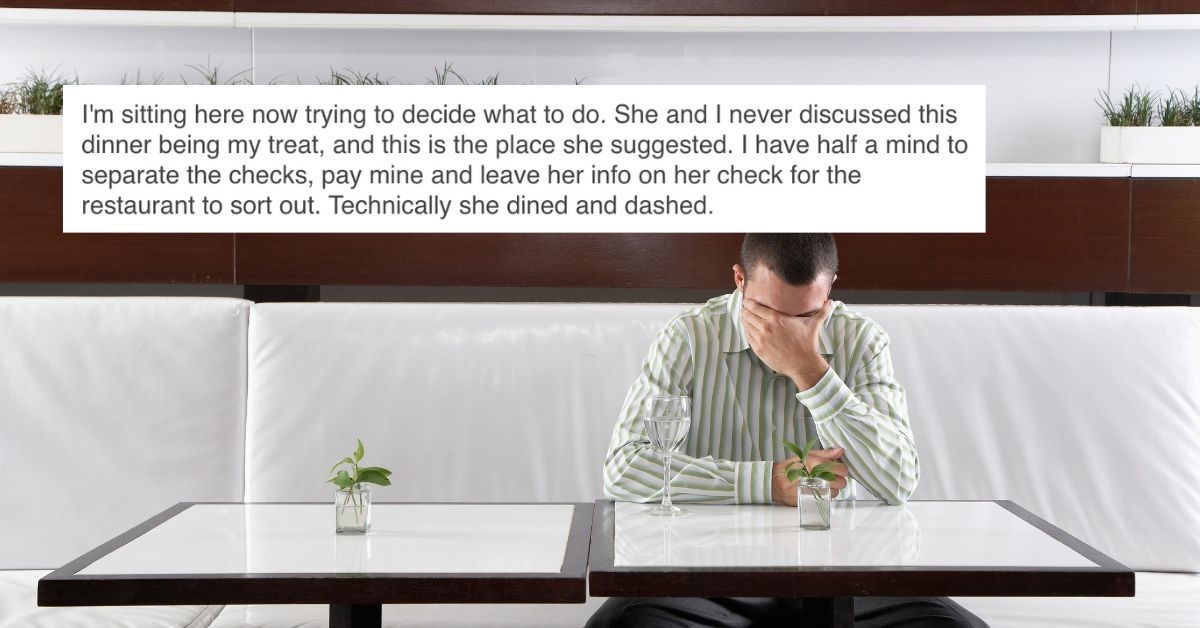 Woman Abruptly Leaves First Date After Guy Suggests Splitting The Bill—But The Universe Has The Last Laugh