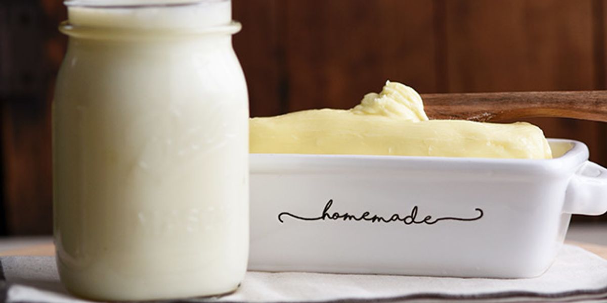 Homemade Butter and Buttermilk using Heavy Cream My Recipe Magic