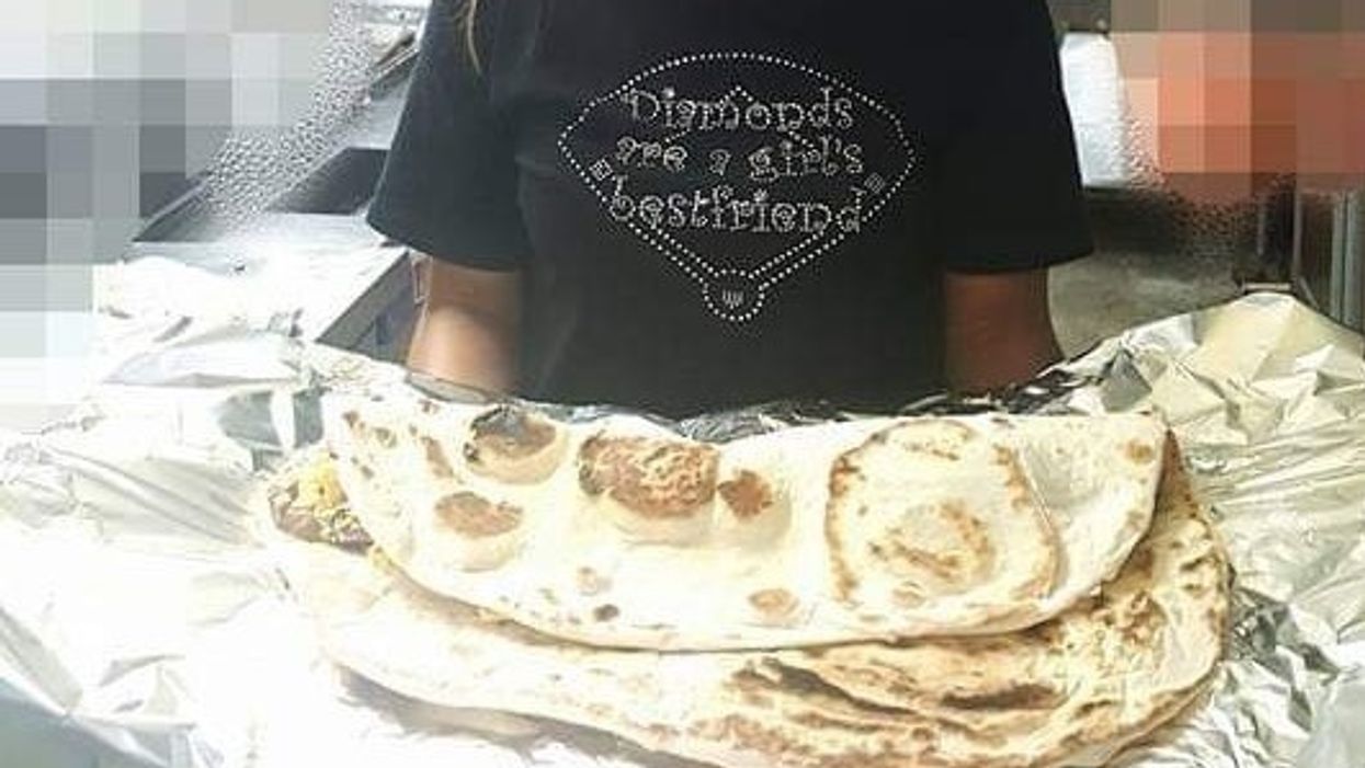 You can get this giant, 4.5-pound breakfast taco in Texas, and it's only $13 bucks