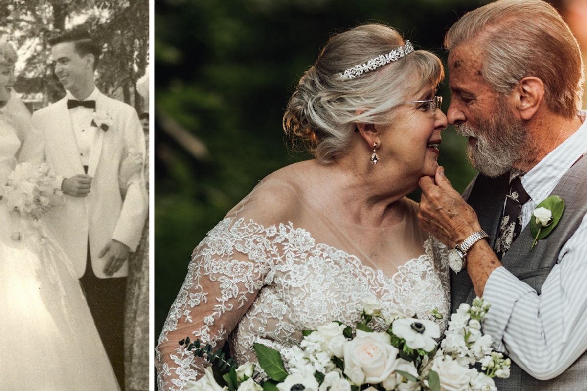 A couple's viral 60th anniversary photo shoot includes their sweet advice for a lasting marriage.