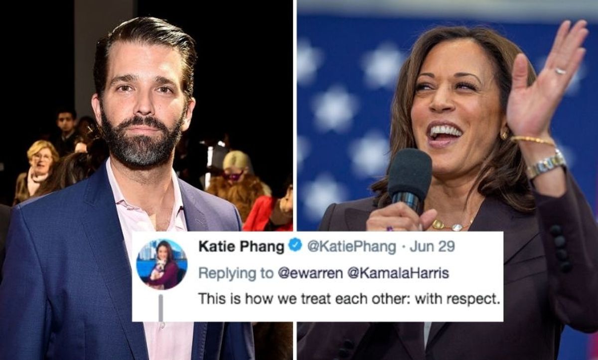Democratic Candidates Rail Against Donald Trump Jr. After His Racist Birtherism Attack Against Kamala Harris