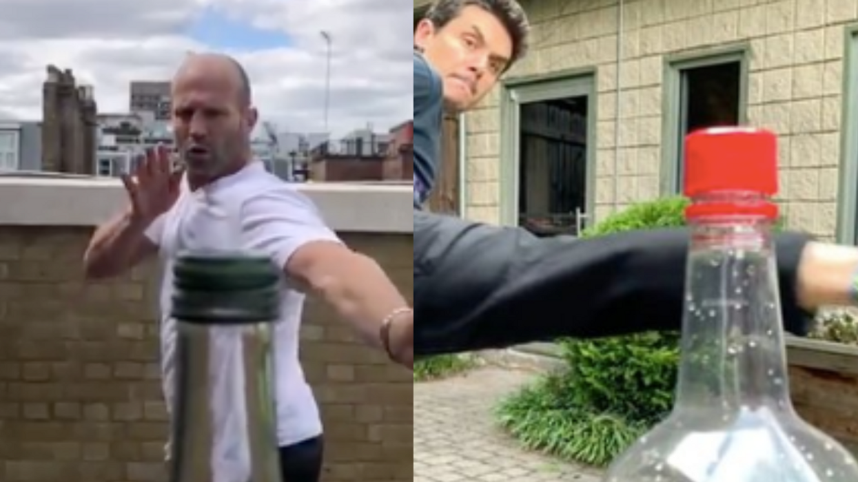 Jason Statham And John Mayer Just Nailed The 'Bottle Cap Challenge' With Their Impressive Videos