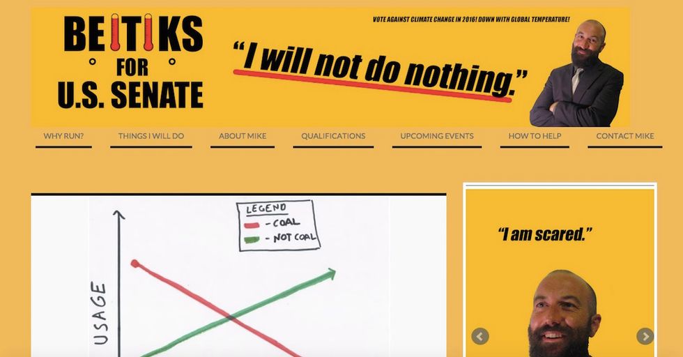 Meet the Climate Change Candidate Saying “We're All Going to Die”