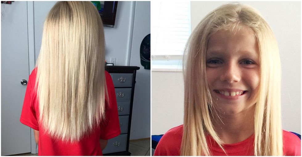 Eight-Year-Old Boy Grows Hair to Help Kids with Cancer