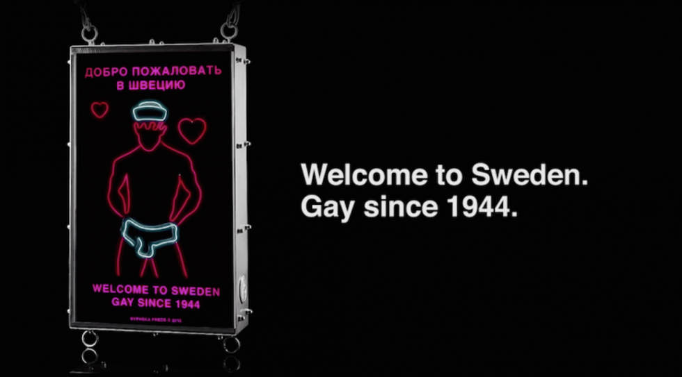 Activists Troll Russian Subs With Pro-Gay Underwater Neon Sailor
