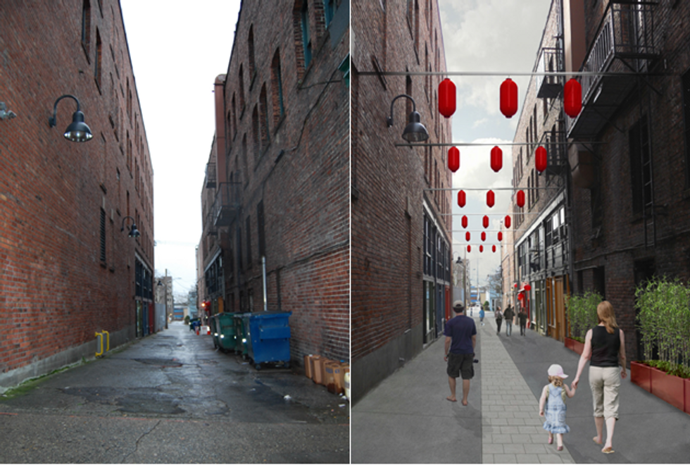 Seattle Plans to Turn Its Dark Alleys Into Bright Community Hubs