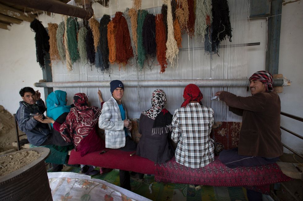 What Happens When American Artists Meet Afghan Rug Weavers