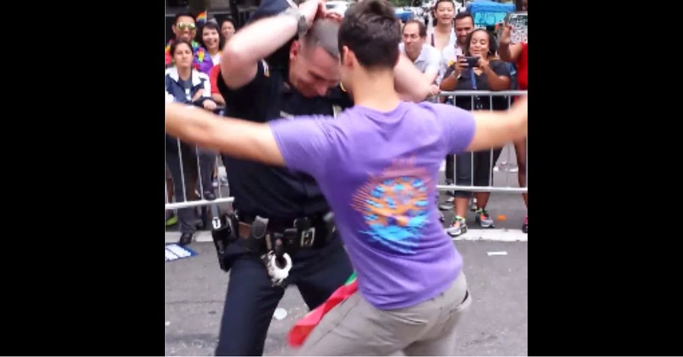 NYPD Officer Shows Off Dance Skills at Gay Pride Parade