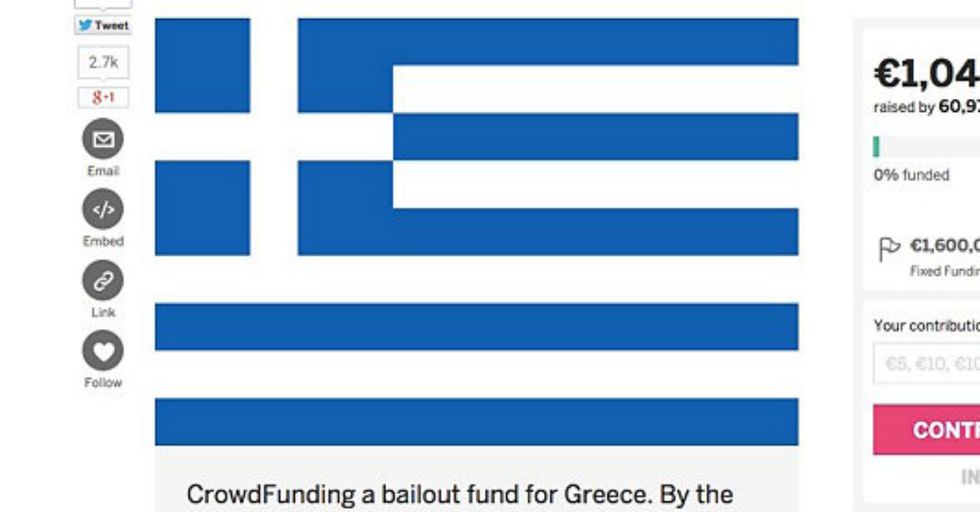 Can Ambitious Crowdfunding Help Bail Out Greece?