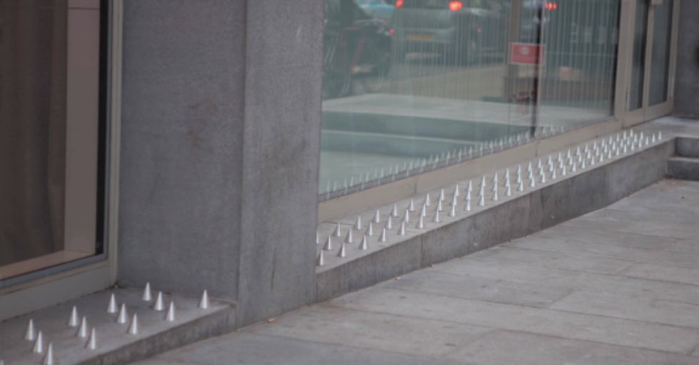 Guerrilla Artists Turn “Anti-Homeless Spikes” into Cozy Bedroom Set