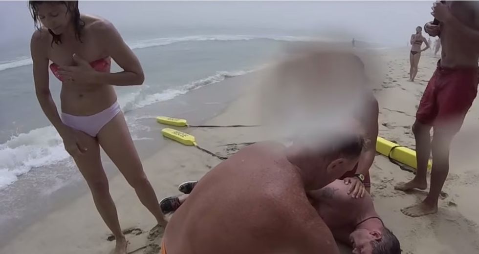 Incredible Footage Shows Drowning Girl Saved By Her Selfie Stick