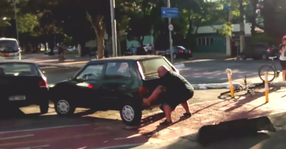 This is What Happens When You Park in the Bike Lane