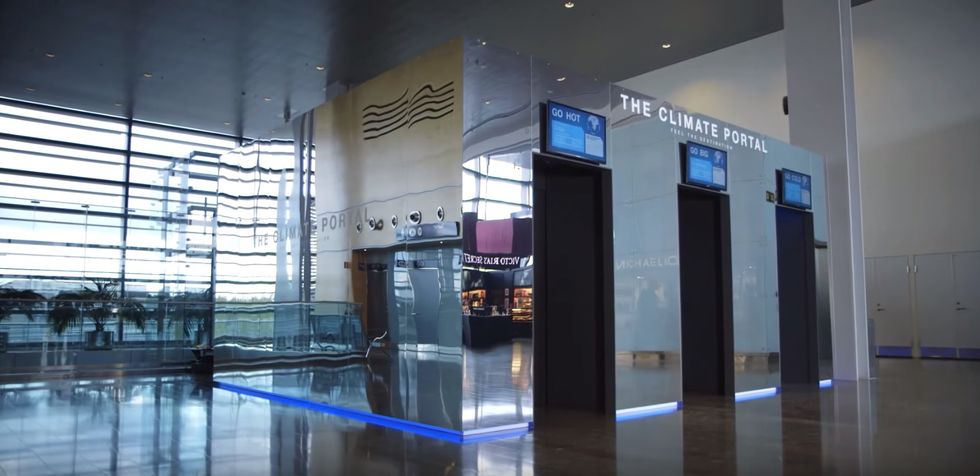 Stockholm’s Airport Now Features a “Climate Portal” That Brings Your Destination’s Weather to You