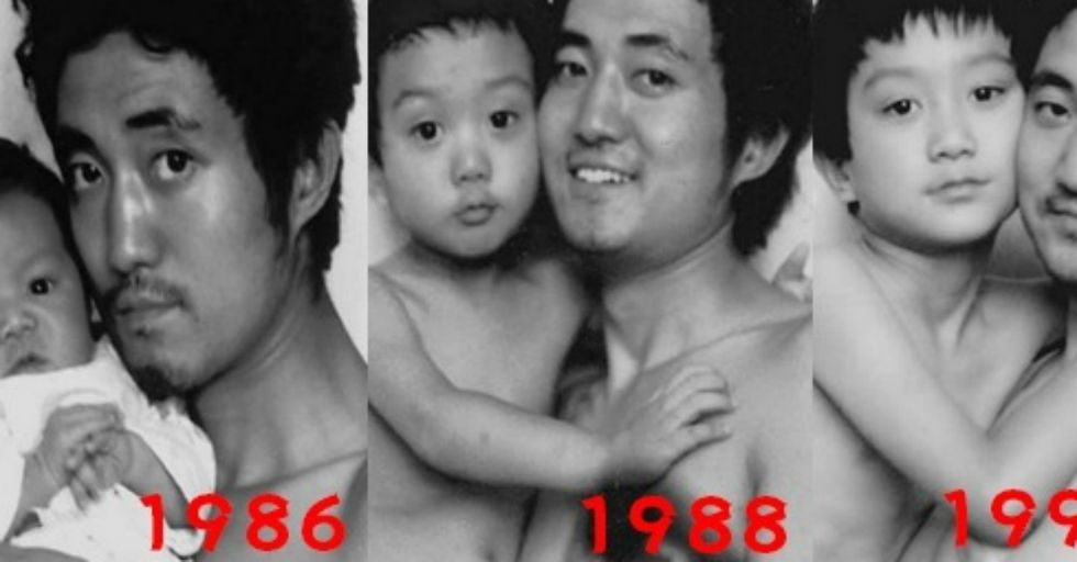 A Father and Son Have Posed for the Same Picture Once a Year for 26 Years