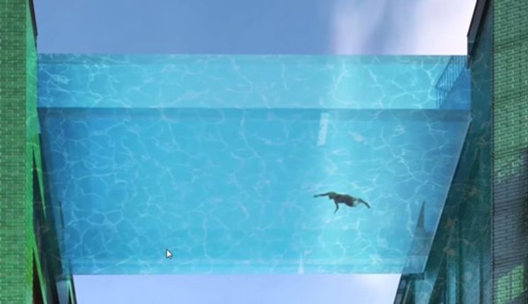 New Sky Pool Lets You Swim 115 Feet Above London Good New Sky Pool Lets You Swim 115 Feet Above London Good