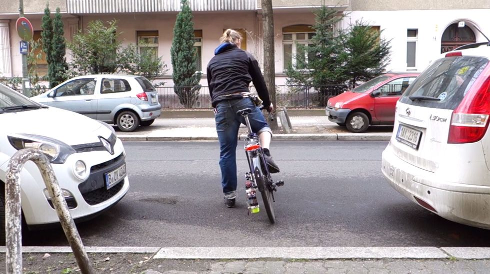 New Bike Rig Makes It Easier Than Ever for Cyclists to Do Something About Pesky Potholes