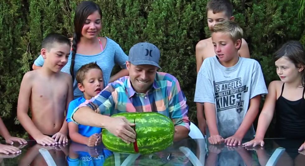 “Skin a Watermelon” Trick is Very Cool. And a Little Creepy.