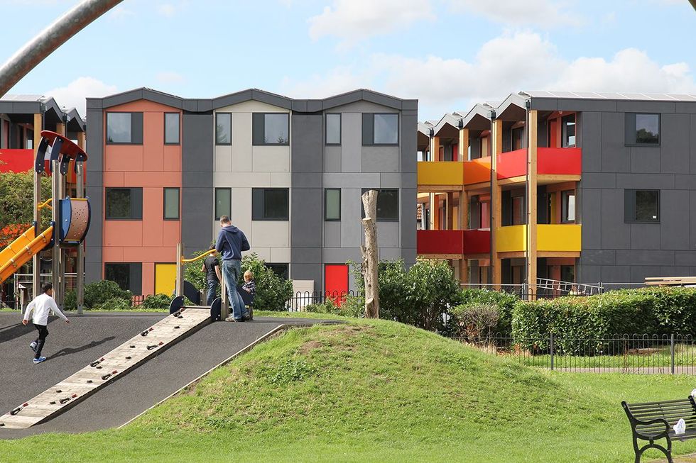 The Colorful, Stackable Apartments Built for the Homeless