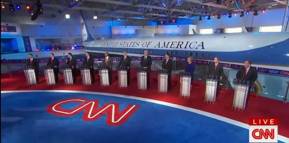 Who Really Won the GOP Debate? That Airplane.