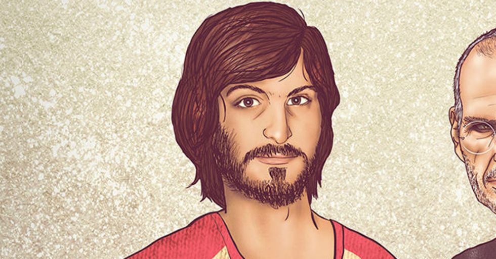 7 Incredible Illustrations of Iconic People Standing With Their Much Younger Selves