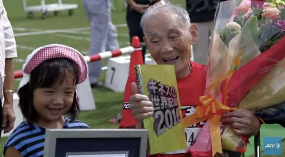 105-Year-Old Sprinter Sets World Record