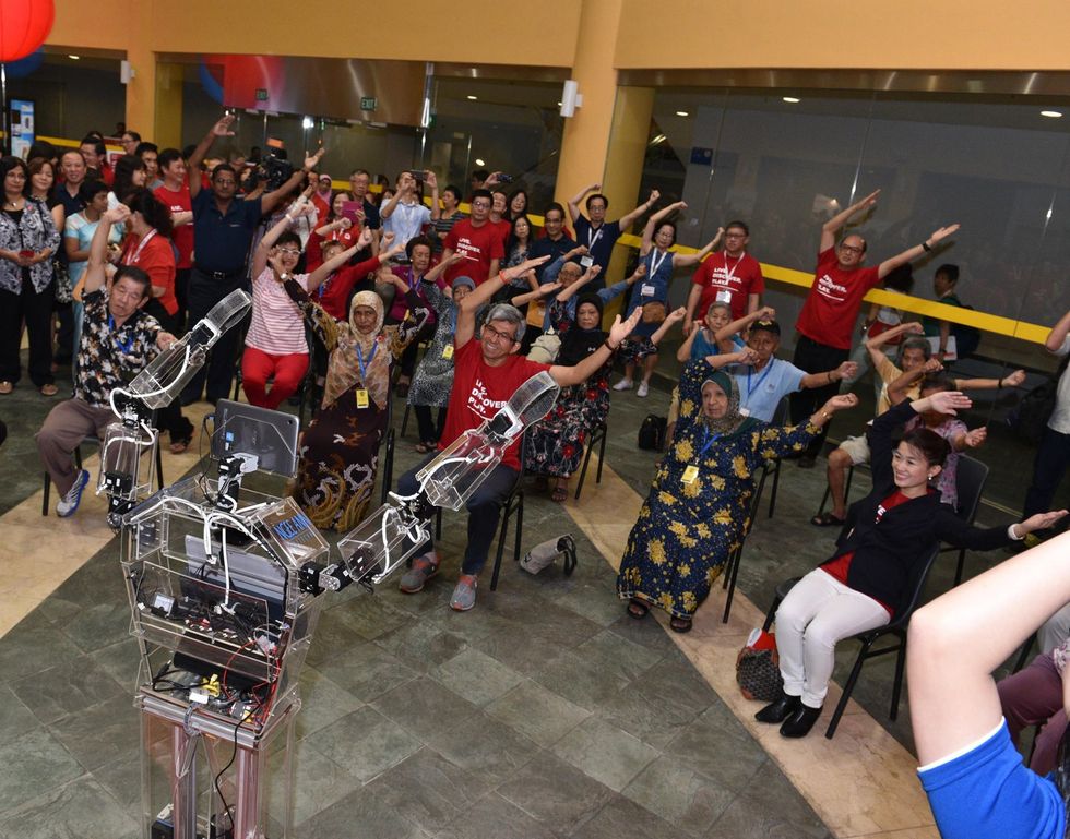 Singapore’s New Exercise Coach for Seniors Is a Bit Robotic