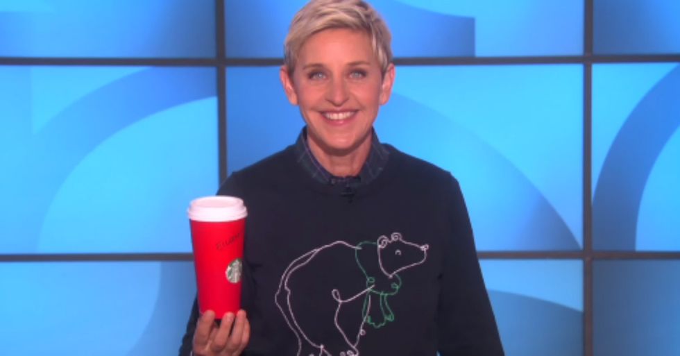 Ellen DeGeneres Rips Up the Whole Dumb Starbucks Cup Controversy