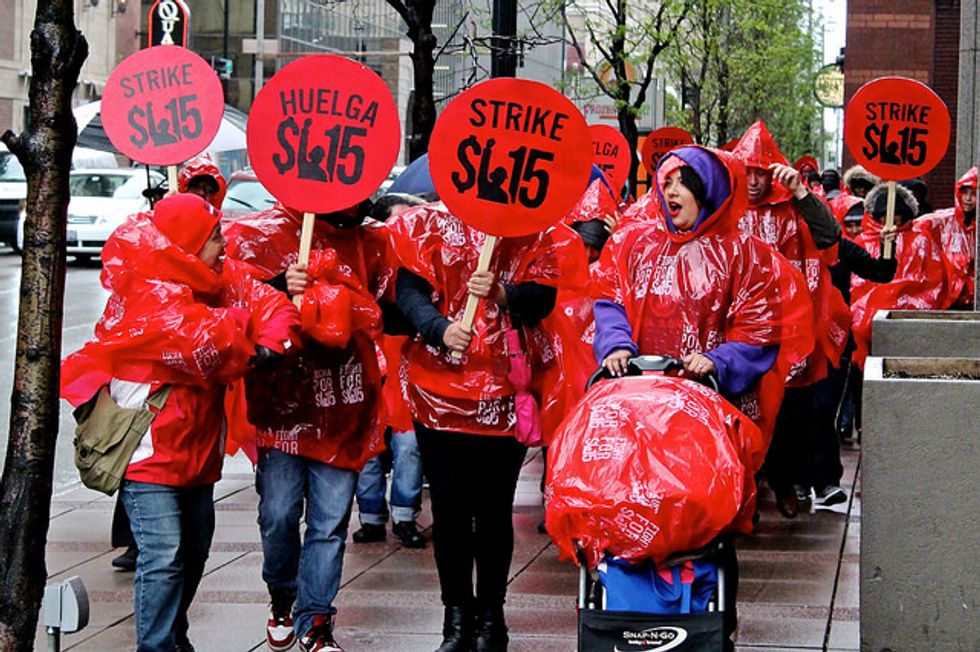 Workers Strike in 270 Cities to Support $15 Minimum Wage