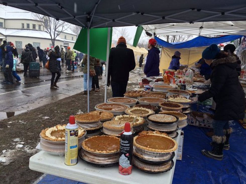 Minneapolis Protesters Gather for a Meaningful Thanksgiving Celebration