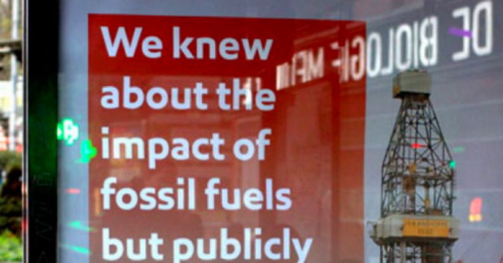 Throughout Paris, Artists Are Making Fun of Companies That Pretend to Care About Climate Action