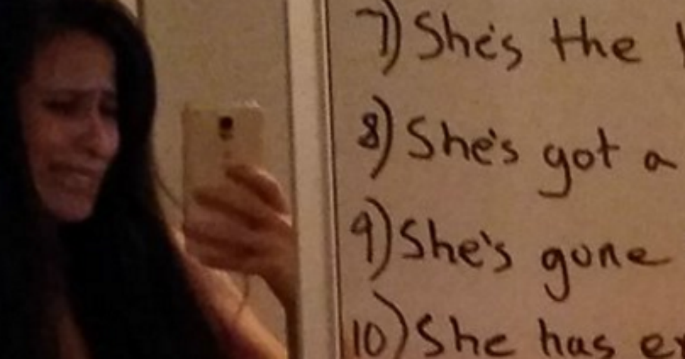 Supportive husband writes a fantastic 'love list' to his depressed wife