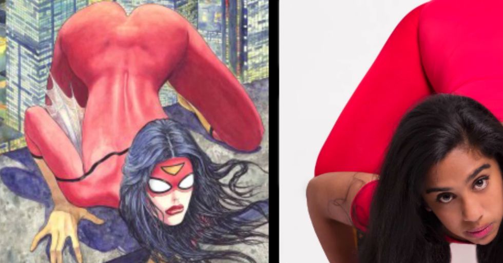 Women Attempt Comic Book Hero Poses to Make a Point About Body Images in the Media