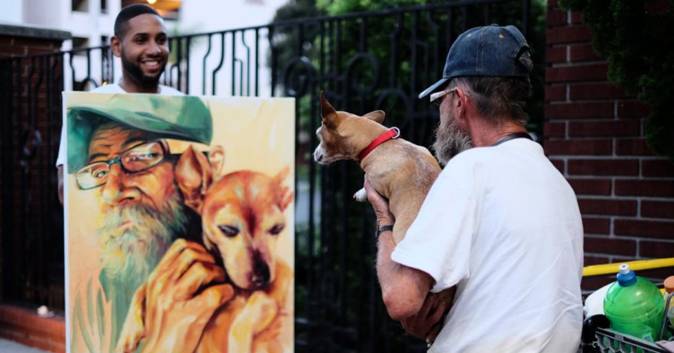 Meet the Artist Who Paints and Sells Pictures of the Homeless for a Great Reason