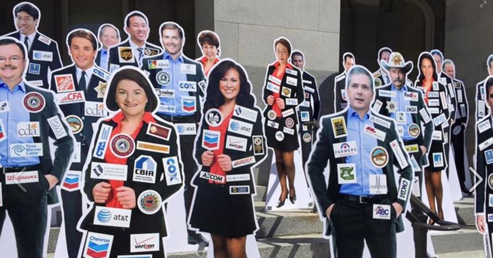 California Ballot Initiative Would Force Lawmakers to Wear the Logos of Their Corporate Donors